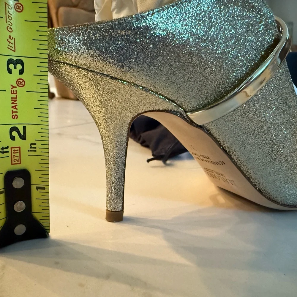 NIB Malone Souliers Glitter and Mirror Leather Shoes - Picture 8 of 10